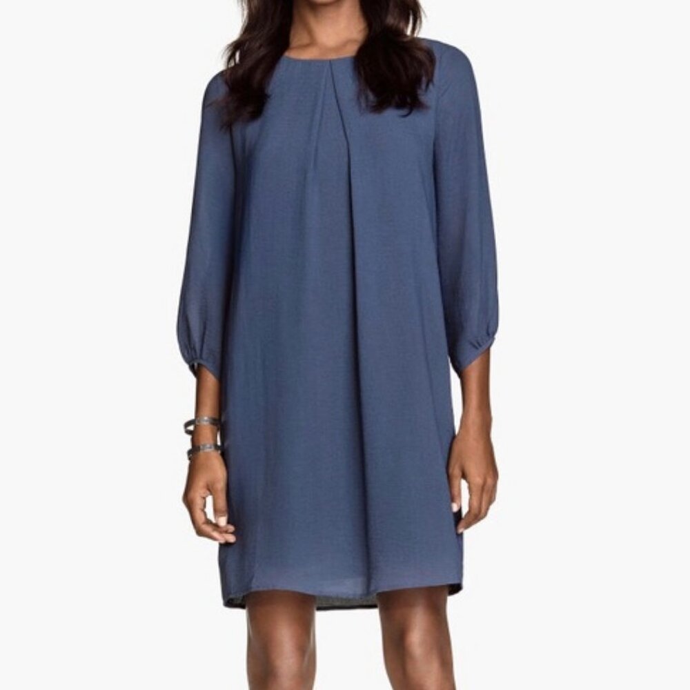 H&M flowy long sleeve dress sz 4 women's.